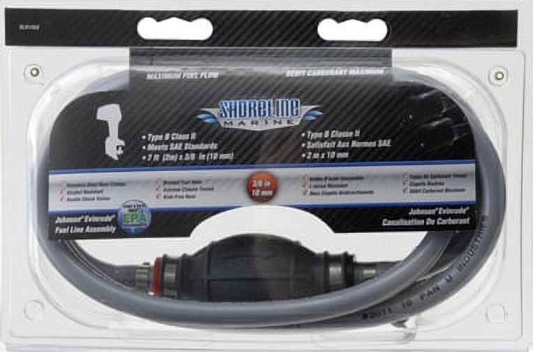 Shoreline Marine Johnson® Evinrude® Fuel Line, 3/8 in x 7 ft