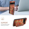 thumbnail image 4 of for Google Pixel 6 Pro Luxury Premium PU Leather + TPU Case with 3 Card Slots, Kickstand Back Case Floral Pattern Skin-Friendly Shock-resistance Cover for Google Pixel 6 Pro, Summer, 4 of 6