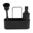 thumbnail image 4 of Dispensador de jabón con soporte para esponja, botella con soporte para cepillo, con dispensador de jabón líquido para fregadero, cocina y baño, 4 of 9
