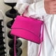 thumbnail image 5 of Bolsa De Hombro Bolso bandolera para mujer Bolsos tipo satchel de cocodrilo con láser de PU brillante para viajes (Rose Red) Tmvgtek Para Estrenar, 5 of 9