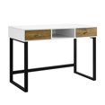 thumbnail image 1 of Walker Edison 44" Bureau Moderne Bicolore avec Tiroirs- Blanc et Barnwood, 1 of 4
