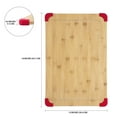 thumbnail image 6 of Farberware 12X18 inch Thick Bamboo Wood Cutting Board with Non-Slip Red Corners, 6 of 8