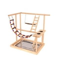 thumbnail image 2 of Soporte de juego para pájaros, parque de juegos para loros, perchas para loros, resistente con escalera, soporte para gimnasio de juegos para pájaros,, 2 of 9