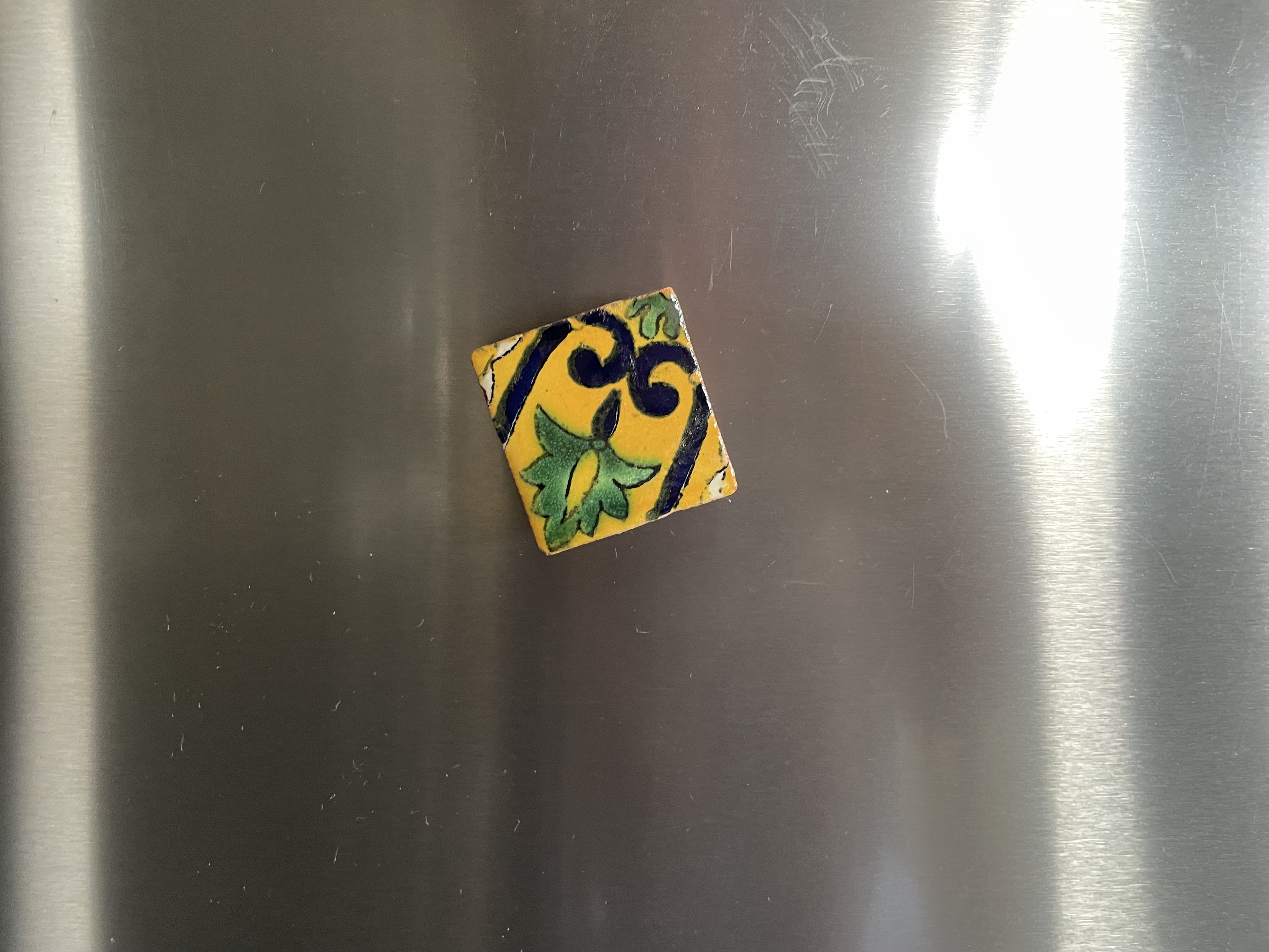 5 Pack - Mexican Tile Magnets | Fridge Magnets | Hand Painted Fridge Pottery | Talavera Ceramic