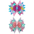 thumbnail image 6 of JoyBowie Glitter Star Layered 7 Inch Baby Hair Bows Clips, 2 Pcs For Toddler Girls, 6 of 10