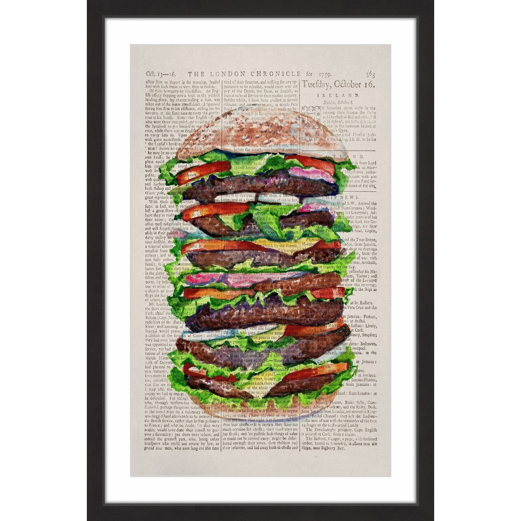 "I Dare You - Eat Me" Framed Painting Print