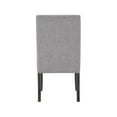 thumbnail image 5 of 7Pc Dining Room Set Faux Marble Table Upholstered Wing Back Chairs Gray Finish Furniture, 5 of 7