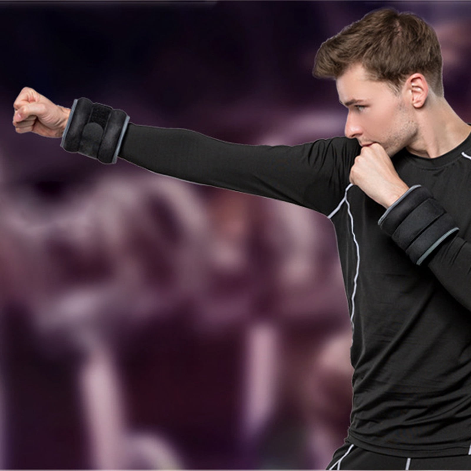 YIFAEUX 1 Pair Weight-bearing Sandbag Adjustable Wearable Weighted Wristband Men Women Dance Running Workout Ankle Wrist Weights Bracelet