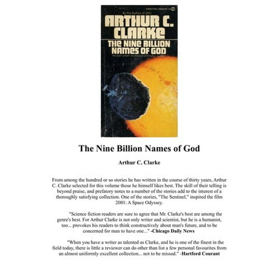 Pre-Owned The Nine Billion Names of God (Unknown) 0451075897 9780451075895