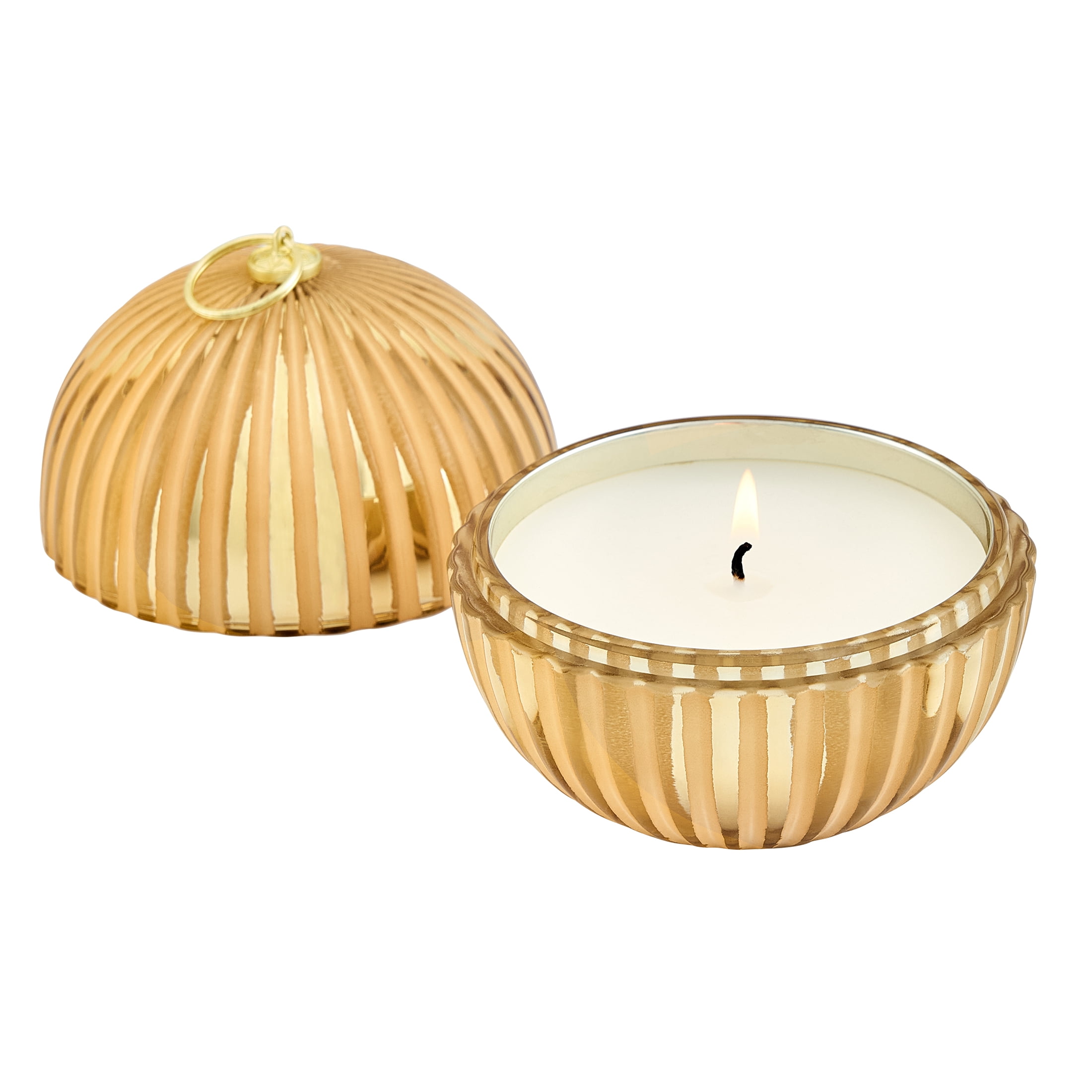 Better Homes & Gardens Toffee and Teak Scented 1-Wick Glass Jar Candle, 6 oz