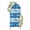 Blue, variant on Summer Dolphin Arch Backdrop Cover 4FT, Ocean Waves Coastal Blue Stripes Spandex Fitted Stretchy Arch Stand Covers, Round Top Chiara Backdrop Cover for Wedding Party Birthday Baby Shower