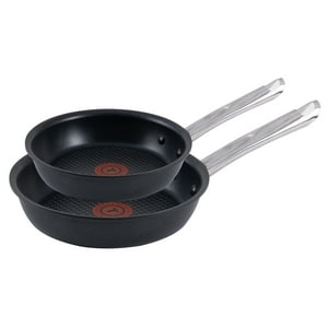 T-fal Cook & Strain Nonstick Frypan Set, 10" & 11.5"