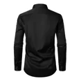 thumbnail image 4 of Camisa De Vestir Elástica Formal De Manga Larga Para Hombre, 4 of 7