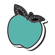 Ashley Productions Magnetic Whiteboard Eraser, Teal Apple with Chalk Loop Leaves, Pack of 6