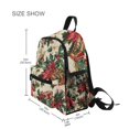 thumbnail image 3 of FORMRS School Backpack with Front Zippered Pocket 12" Elementary Student Travel Daypack, Red Christmas Poinsettia, 3 of 6