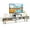 White, variant on Costway 3 Cubby TV Stand for TVs up to 70" Entertainment Center Media TV Console Table Black