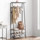 thumbnail image 2 of cm de Profundidadouble Row Coat Rack Shoe Bench Organizador con 5/10 cm de Alturaooks 4-in-1 Entry cm de Alturaallway Almacenamiento con Metálico Frame Madera Look para Living Sala & cm de..., 2 of 5