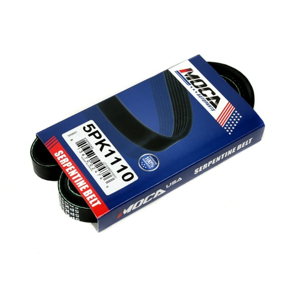MOCA AUTOPARTS 5PK1110 Serpentine Belt Fit for 96-94 Acura NSX V6 3.0L & 1987-1986 Chevrolet G20 G10 V8 5.7L & 1987-1986 GMC Jimmy V8 5.0L