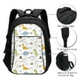 thumbnail image 3 of Disketp Dinosaur Travel Laptop Backpack, Laptops Backpack with USB Charging Port, Water Resistant Computer Bag Gift for Men & Women, 3 of 7