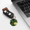 thumbnail image 6 of Naloa Fresh Avocados Print Round Keychain Keychain Key Ring, Key Tag, Key Chain Bulk for Gift Accessories (Round), 6 of 7