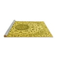 thumbnail image 2 of Ahgly Company Machine Washable Indoor Rectangle Medallion Yellow Traditional Area Rugs, 5' x 8', 2 of 4