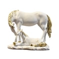 thumbnail image 3 of Estatua de caballo, arte artesanal, adorno coleccionable, figura decorativa, 2026, chino nuevo Blanco, 3 of 7