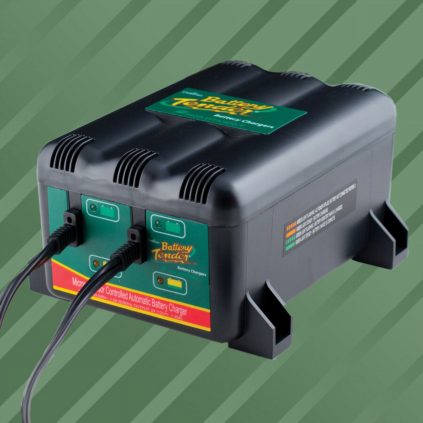 Battery Tender 2 Bank Multibank Charger - 2.5 AMP (1.25 AMPs Per Bank) - Smart 12V Multi Battery Charger and Maintainer  - 021-0165-DL-WH - image 2 of 3