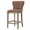 Chocolate, variant on NPD Furniture Dorsey 26" Faux Leather Counter Stool in Gray/Nubuck Charcoal