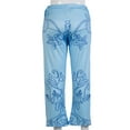thumbnail image 3 of Pantalon Grand Extensible pour Femmes Mélange Coton Bas Imprimé Taro, 3 of 5