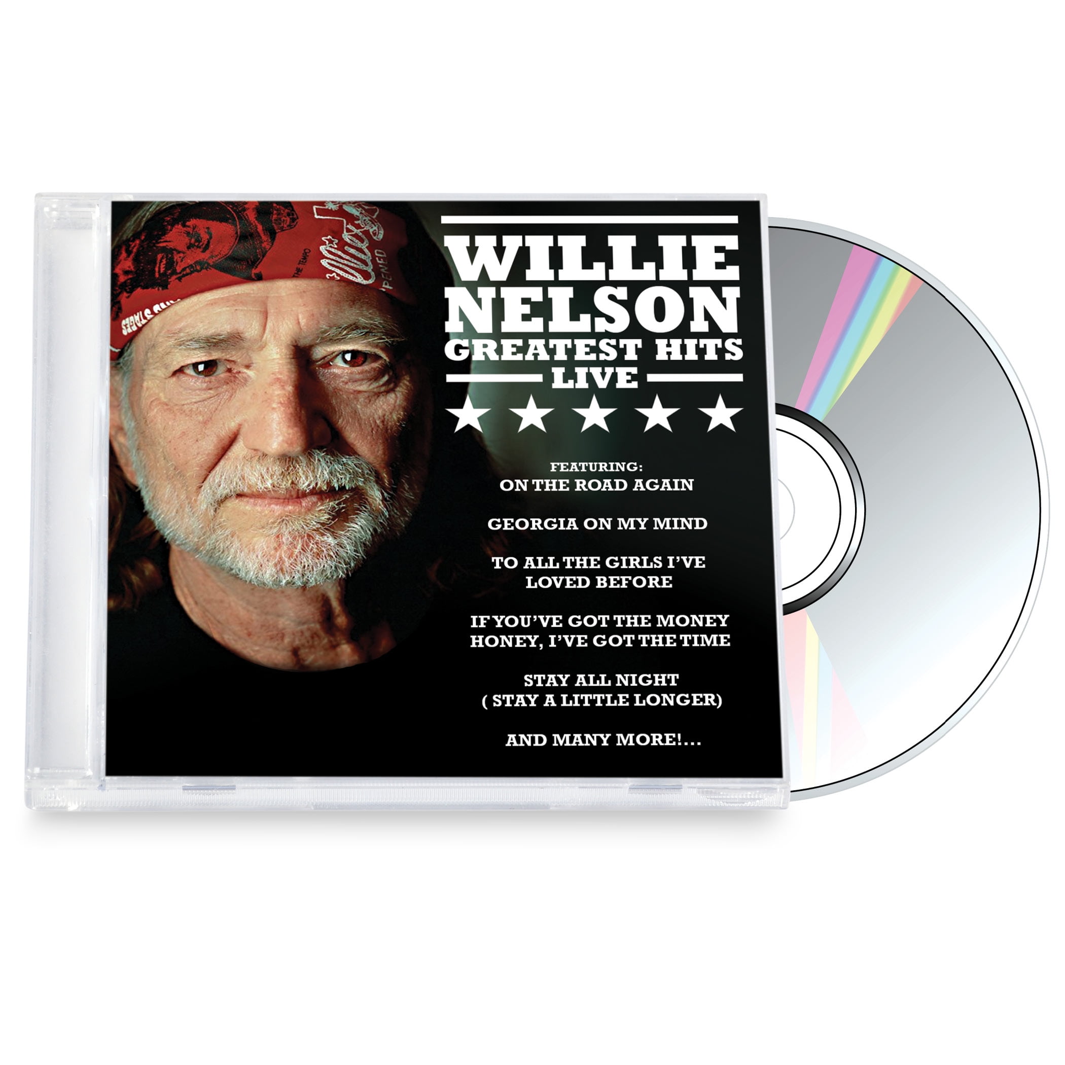Country Music Legend Willie Nelson Greatest Hits Live CD