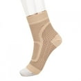 thumbnail image 4 of Protective Gear, Sport Socks, Ankle Guard Compression Stockings Sport For Outdoor Ankle Guard Skin Color S/M, 4 of 8