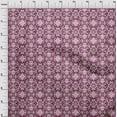 thumbnail image 4 of oneOone Viscose Jersey Dark Magenta Fabric Floral Sewing Material Print Fabric By The Yard 60 Inch Wide, 4 of 4