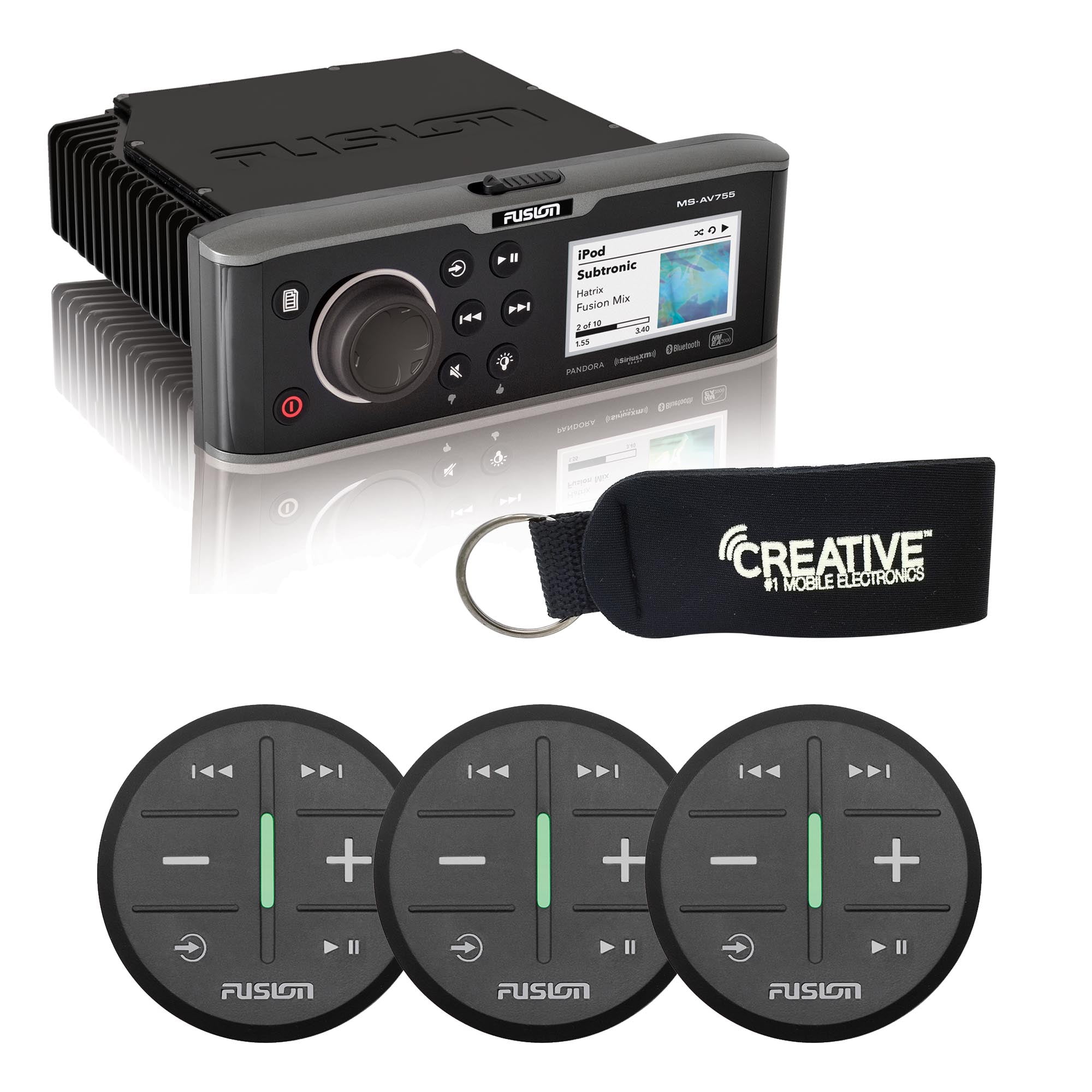 Fusion MSAV755 Marine Entertainment System with DVD/CD Player and 3