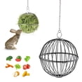 thumbnail image 1 of Visland Hanging Chicken Feeder Hamster Rabbit Treat Ball Vegetable String Ball Poultry Fruit Holder with Adjustable Height Stainless Steel Chain Easy Assembly Feeding Tool for Poultry Chinchillas, 1 of 7
