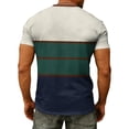 thumbnail image 5 of CONZONE Men's Tshirts Short Sleeve T-Shirts for Men Casual Striped V Neck Lightweight Tees Cozy Summer Tops, 5 of 9