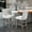 Beige, variant on Bar Stools Set of 2, Velvet Upholstered Bar Stools with Wooden Legs, Tufted High Bar Stool with Chrome Nailhead Trim for Kitchen Island, Dining Room, Bar, Beige