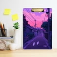 thumbnail image 2 of FORMRS Acrylic Clipboard with Low Profile Clip Standard A4 Letter Size, 12.5" x 9", White Cat Walking, 2 of 8