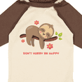 thumbnail image 4 of Inktastic Don't Hurry Sloth Girls Long Sleeve Baby Bodysuit, 4 of 5