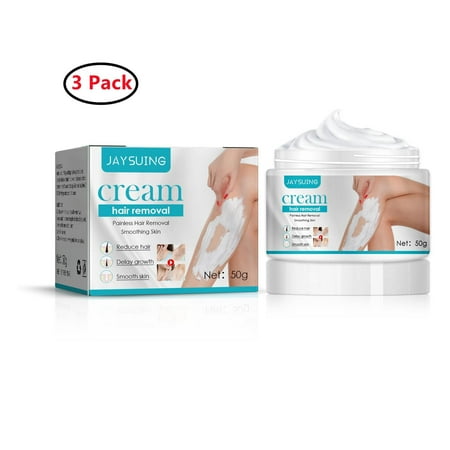 3 Pack Hair Removal Cream - Bikini Hair Removal Premium Depilatory Cream - Skin Friendly Painless Flawless Hair Remover Cream