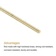 thumbnail image 3 of Uxcell Brass Rod,Brass Solid Round Rod 1.5mm Diameter 305mm Length Lathe Bar Stock for RC Model DIY Craft 20pcs, 3 of 4