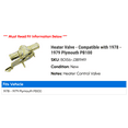 thumbnail image 2 of Heater Valve - Compatible with 1978 - 1979 Plymouth PB100, 2 of 2