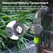 RainPoint Digital Water Flow Meter for Gardening Water Sprinkler RV Tank Bi-Directional Measurement,ICS018