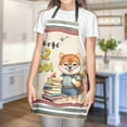 thumbnail image 4 of Welcome Shiba Inu Back to School Vintage Retro Apron Shibas Dog Lovers Gifts Idea for Cooking Grilling Baking Painting Gardening - 02012, 4 of 5