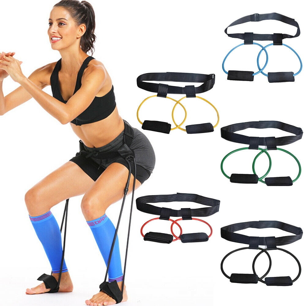 Resistance Band Fitness Tube Butt Booty Strength Workout Muscle Trainer Belt 