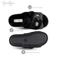 thumbnail image 3 of Jessica Simpson Womens Plush Cross Band Plush Memory Foam Slide Slipper, 3 of 9