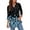 Blue, variant on 3/4 Length Sleeve Womens Tops V Neck T Shirts Summer Clothes Basic Blouses Dressy Casual 2026 Spring Outfits