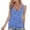 Blue, variant on Women V Neck Knit Vest Sleeveless Casual Pullover Top Solid Preppy Ribbed Stylish Summer