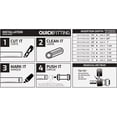 thumbnail image 2 of QuickFitting 1 In. x 1 In. x 1 In. Push-to-Connect Stainless Steel Tee SS834R, 2 of 5