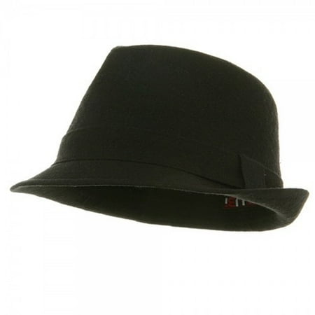 Big New Linen Fedora Hat -Black-XL