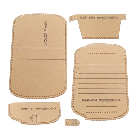 Leather Pattern Acrylic, Durable To Use Qualty Acrylic Material Wear-Resistance Wallet Template, Kids Home For Adult DIY